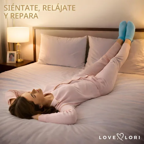 Miniatura 5 de Calcetines hidratantes (hasta la talla 8.5) – Regalos para mujeres y su esposa – Infundidos con vitamina E y aceite de JoJoba – Calcetines de gel