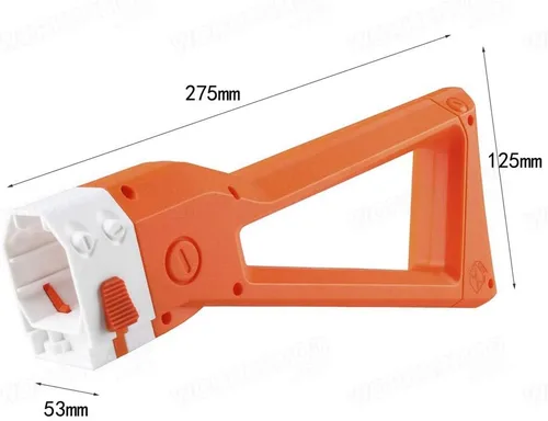 Miniatura 2 de WORKER AK Style Shoulder Stock para juguete de Nerf N-Strike Elite y Nerf Modulus Series (Naranja)