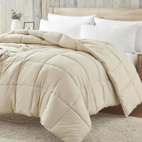 Miniatura 9 de Homelike Moment Edredón tamaño King – Inserto de edredón púrpura, relleno alternativo de plumón, cama tamaño King, ropa de cama ligera, acolchada