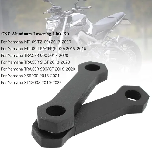 Miniatura 4 de Topteng Kit de eslabones de bajada de aluminio CNC para Yamaha MT-09 (FZ-09) 2013-2020, MT-09 TRACER (FJ-09) 2015-2016, TRACER 900 2017-2020, TRACER