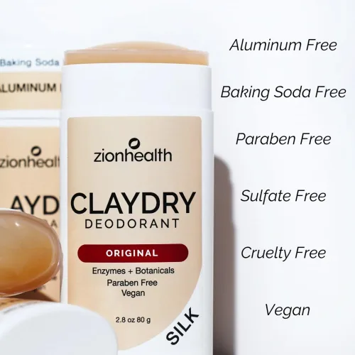 Miniatura 5 de Clay Dry Silk Desodorante Original Zion Health en barra de 2.8 onzas