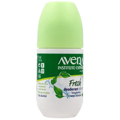 Miniatura 4 de Instituto Español Avena Desodorante Fresh, Roll-On Antitranspirante, Te ayudará con el mal olor causado por el sudor, 100% Avena Natural, 48 horas