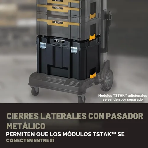 Miniatura 3 de Caja de herramientas DEWALT TSTAK, diseño extra grande, bandeja extraíble para fácil acceso a las herramientas, resistente al agua y a los escombros