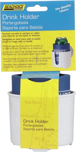 Miniatura 4 de Seachoice Soporte para bebidas para barco con aislamiento, soporte de ventosa, color blanco