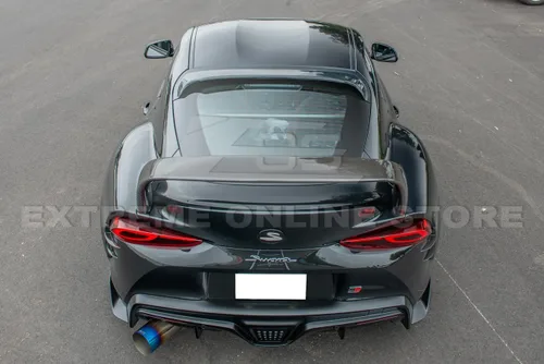 Miniatura 5 de Repuesto para Toyota GR-Supra J29 MK5 JDM Performance Style Tinted Black Rear Roof Window Wing Visor Spoiler de repuesto para Toyota GR-Supra J29