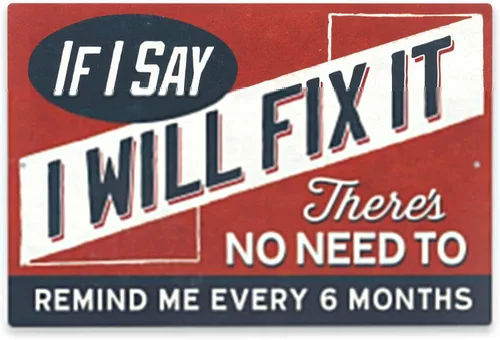 Miniatura 8 de Letrero de metal con texto en inglés "I Can't Fix Stupid But I Can Charge for It", divertido letrero mecánico para cueva de hombre, taller o garaje